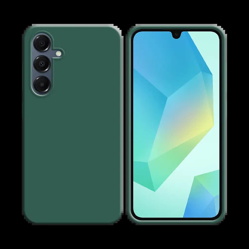 Coque silicone Samsung Galaxy A16 - Vert Foncé