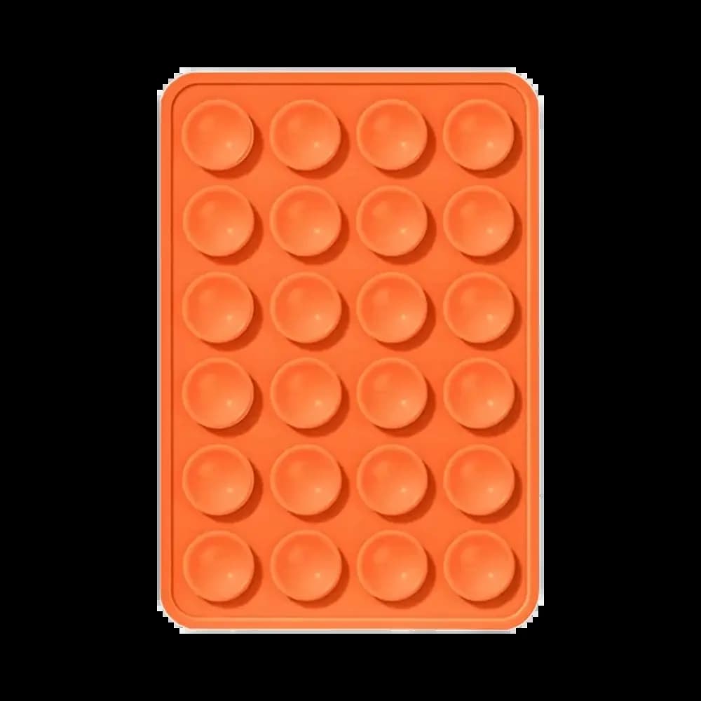 Support Ventouse Silicone Universel pour Smartphone Orange