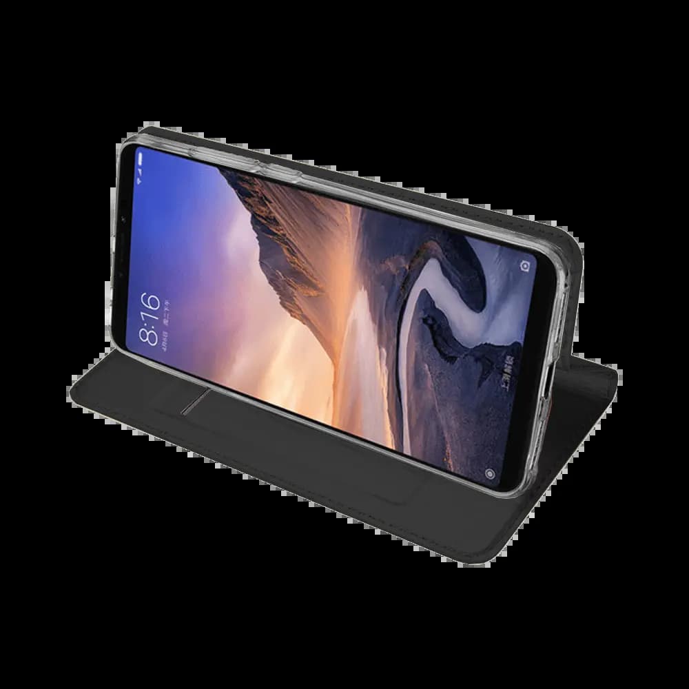 Housse folio Xiaomi Mi Max 3 porte-carte – Dux Ducis Skin Pro Noir