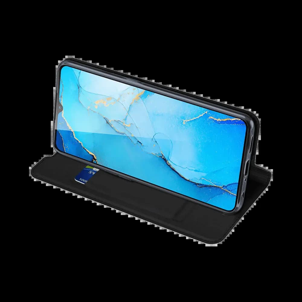 Housse folio OPPO Reno3 porte-carte – Dux Ducis Skin Pro Noir