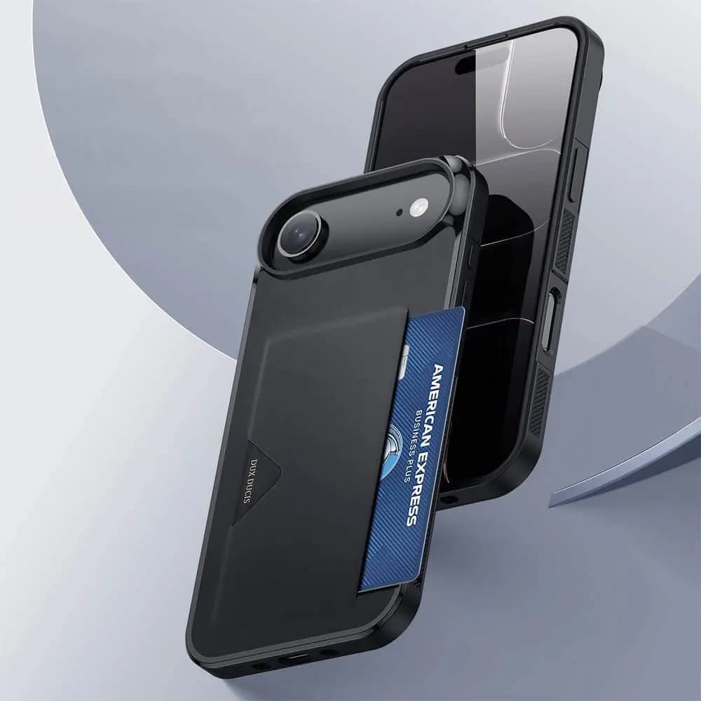  Coque de protection antichoc iPhone Air avec porte-carte intégré - Dux Ducis Pocard Noir