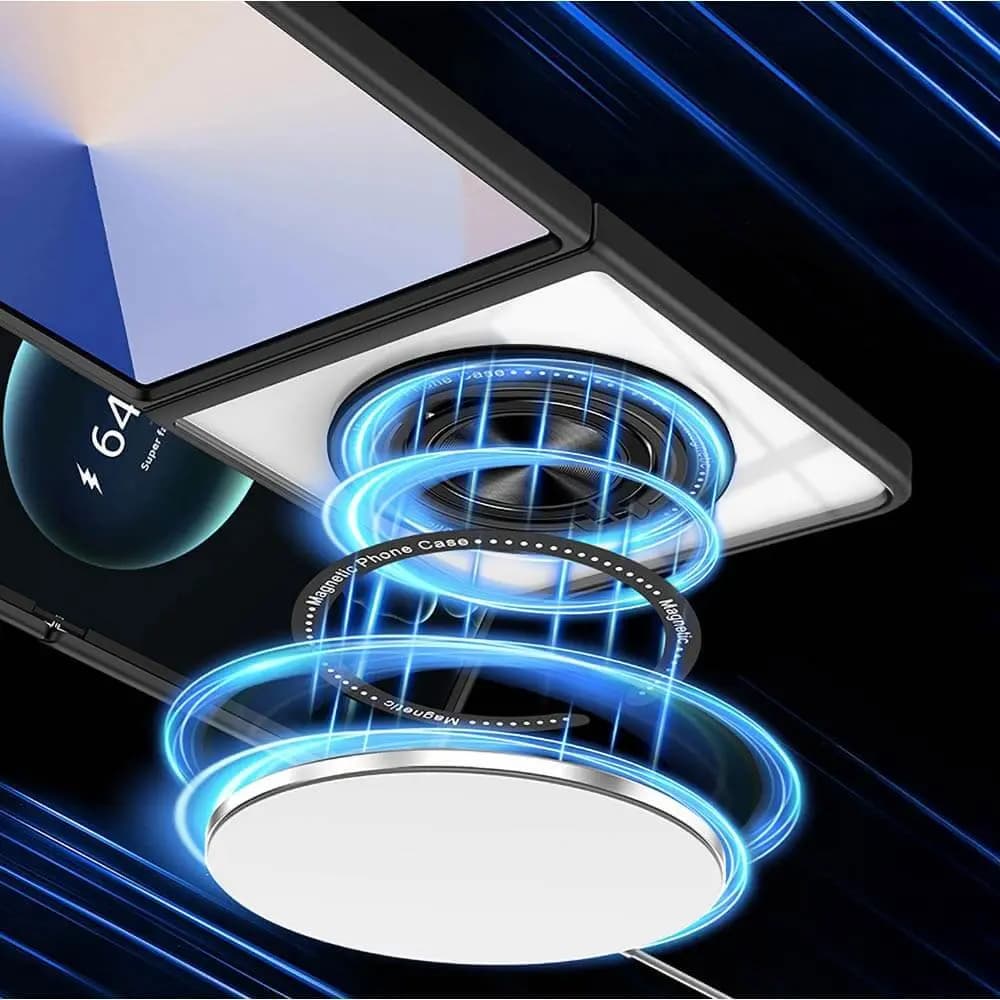 Coque de Protection Magnétique avec Bague 360° Z-FL3 Samsung Galaxy Z Flip 7 5G Noir