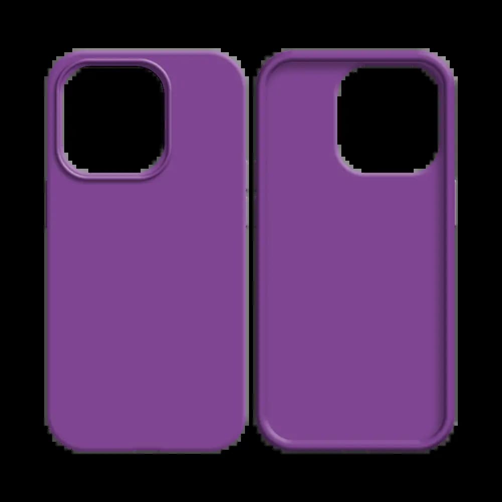 Coque Silicone Compatible pour Apple iPhone 13 Pro Mauve