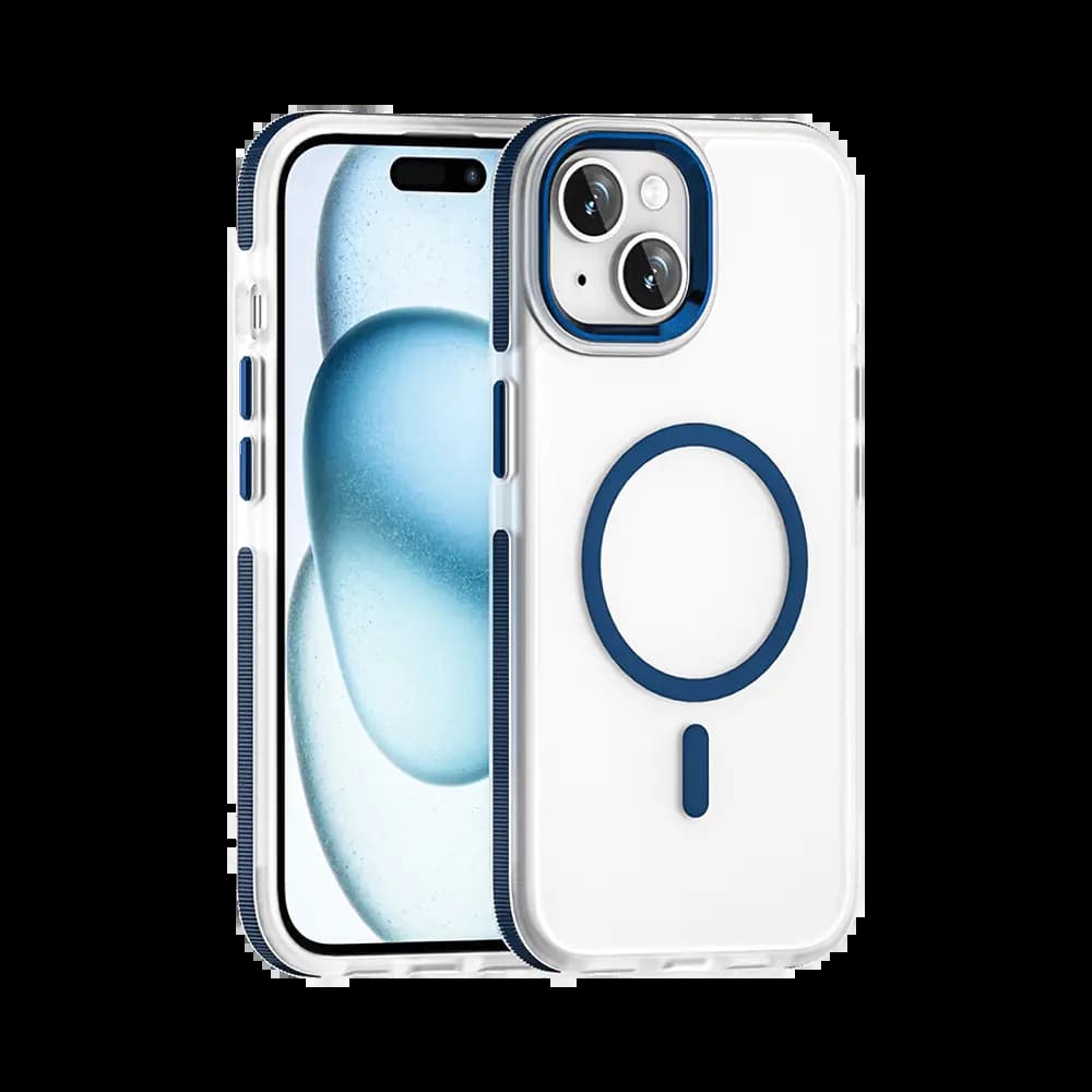 Coque MagSafe antichoc iPhone 15 – PROTECT MS01 Bleu