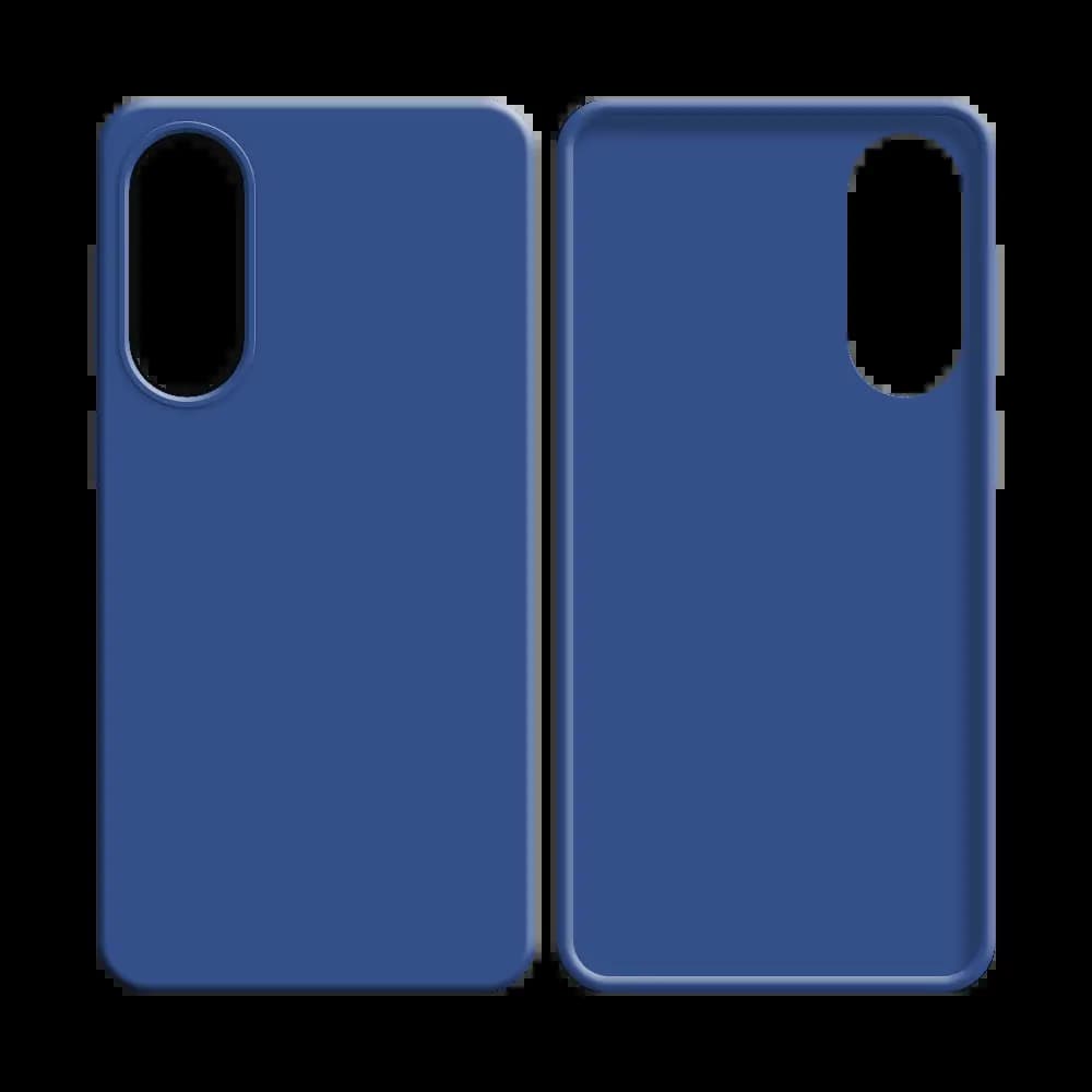 Coque Silicone Compatible pour Samsung Galaxy S25 Edge Bleu Marine