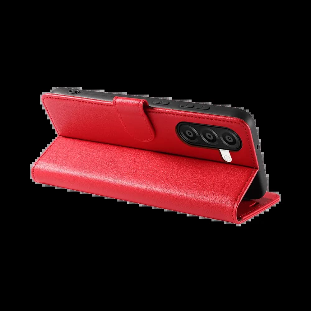 Housse folio anti-RFID Samsung Galaxy A37 5G – PROTECT IP011 Rouge