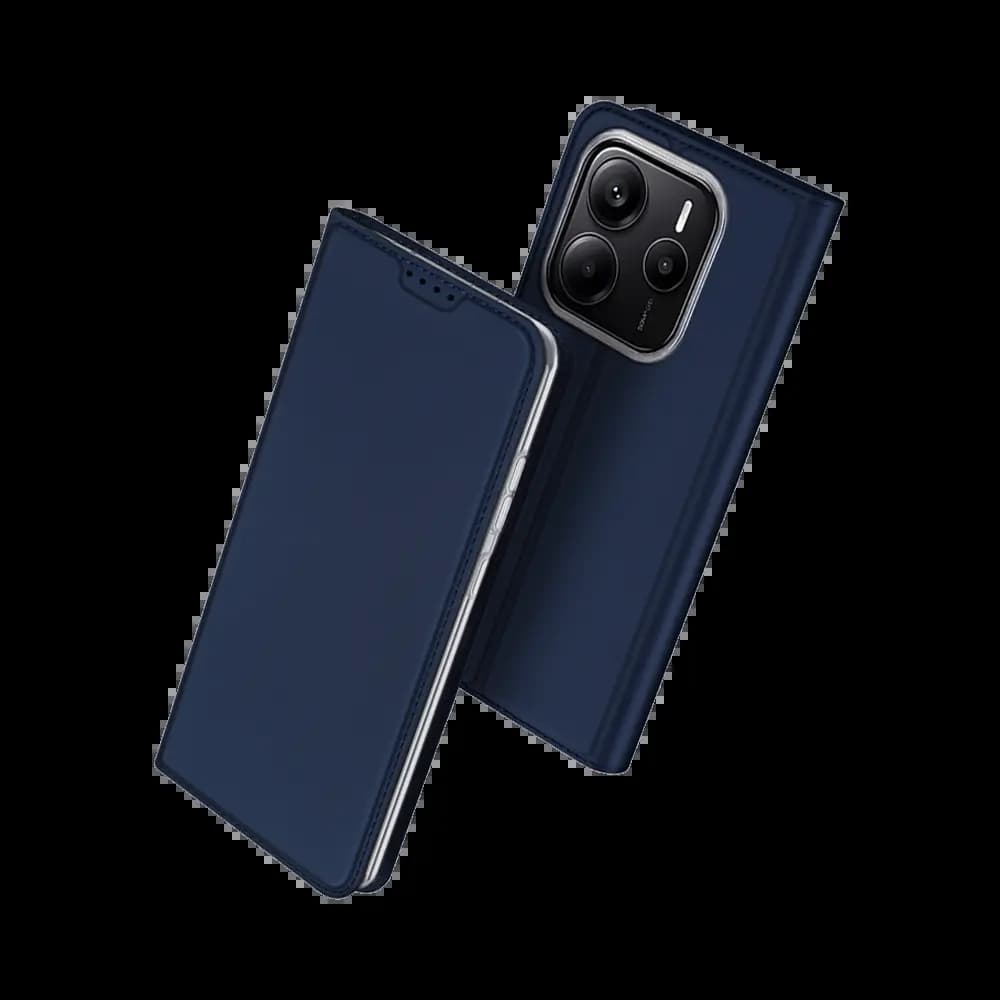 Housse folio Xiaomi Redmi Note 14 5G porte-carte – Dux Ducis Skin Pro Bleu