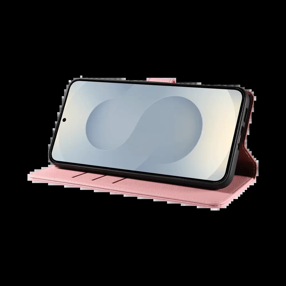 Housse folio anti-RFID Samsung Galaxy S25 – PROTECT IP011 Rose