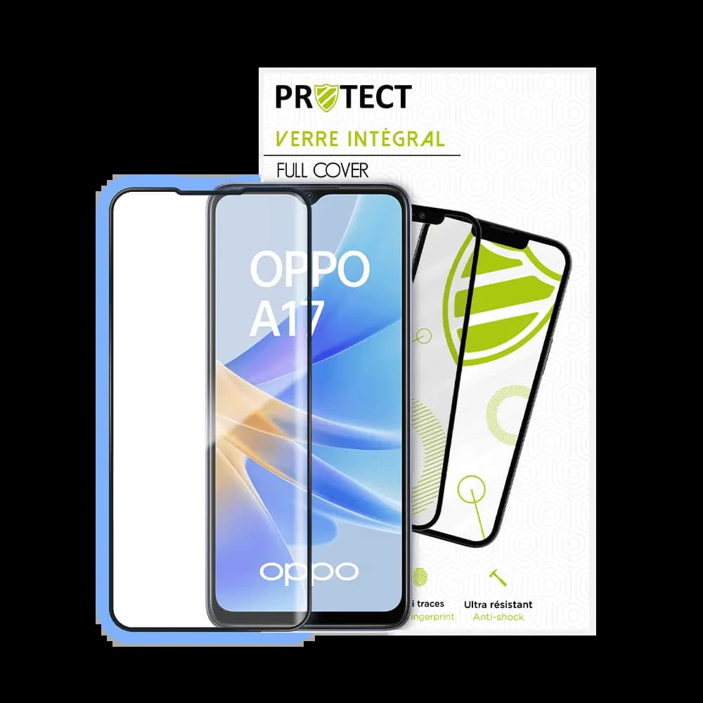 Verre trempé intégral 5D 9H – protection écran OPPO A17 – PROTECT Noir