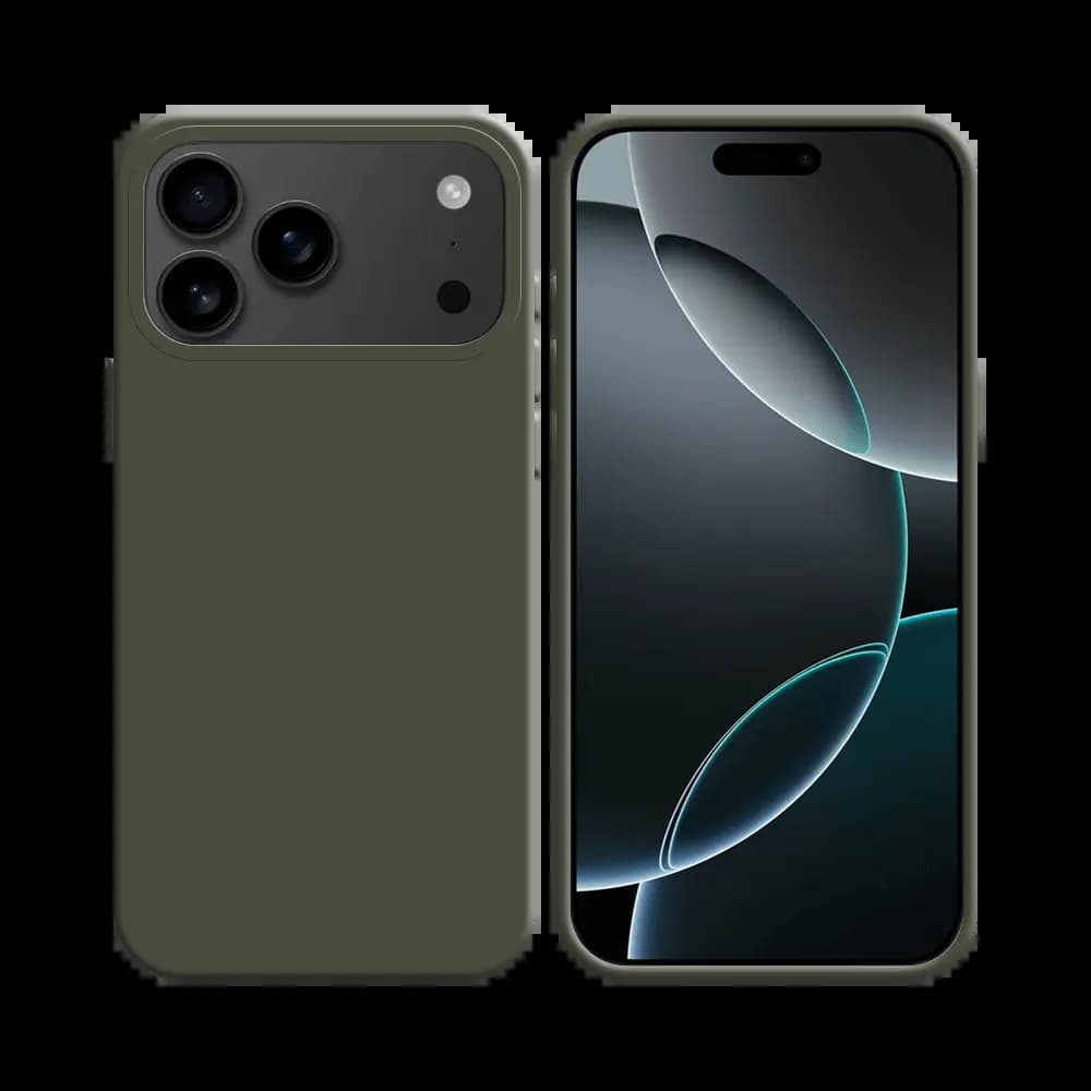 Coque silicone iPhone 17 Pro Max - Gris Foncé