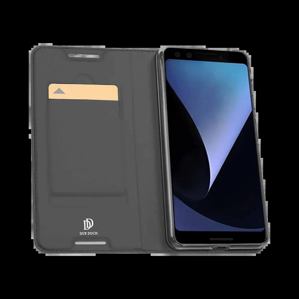 Housse folio Google Pixel 3 porte-carte – Dux Ducis Skin Pro Noir