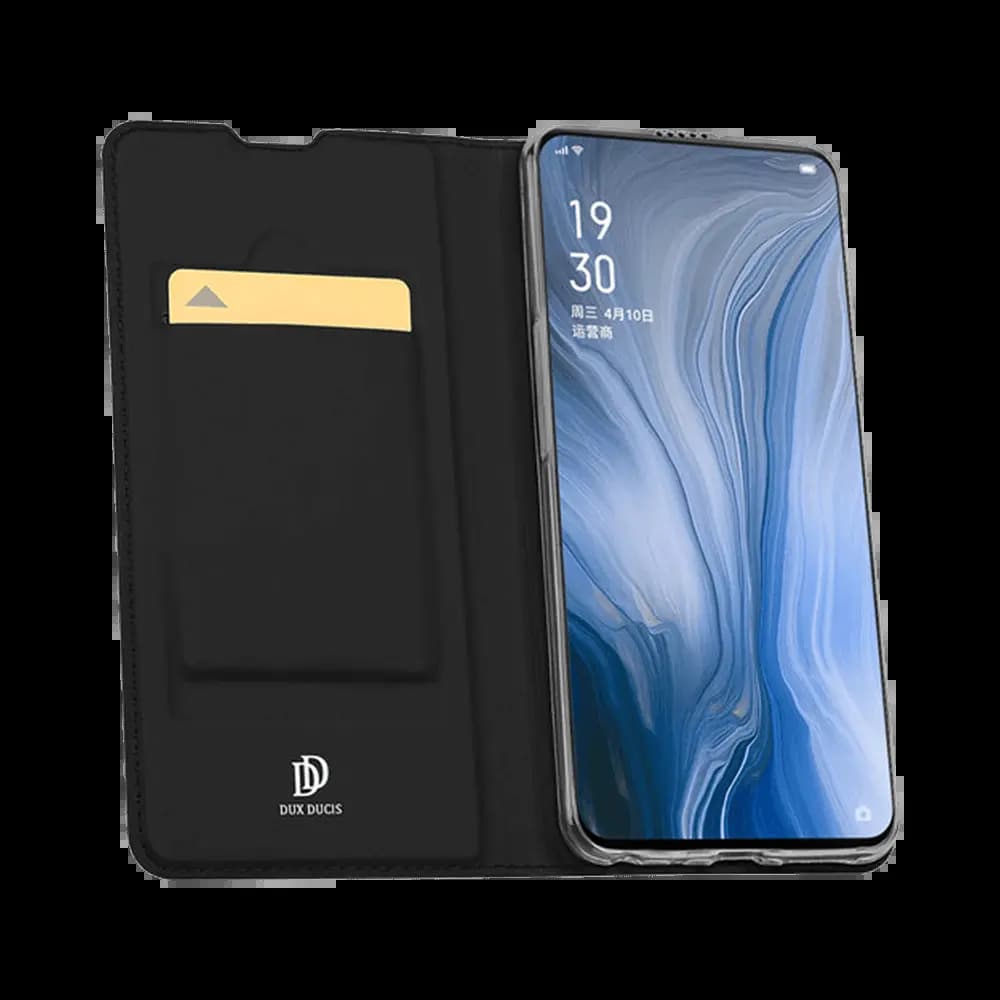 Housse folio OPPO Reno porte-carte – Dux Ducis Skin Pro Noir
