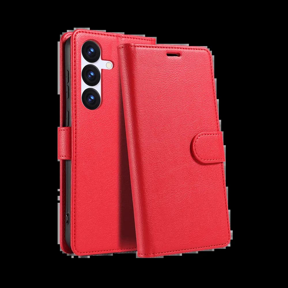 Housse folio anti-RFID Samsung Galaxy S26 – PROTECT IP011 Rouge