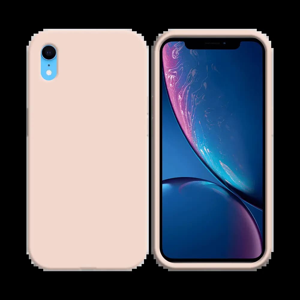 Coque Silicone Compatible pour Apple iPhone XR Rose Gold