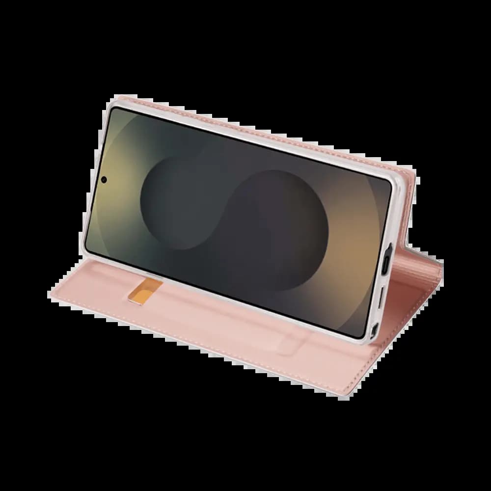 Housse folio Samsung Galaxy S25 Ultra avec porte-carte – Dux Ducis Skin Pro Rose