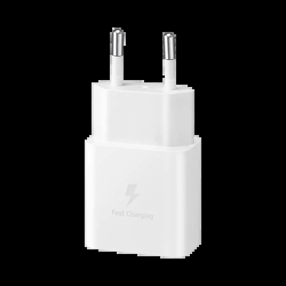 Chargeur secteur USB-C Samsung 15W charge rapide - Blanc