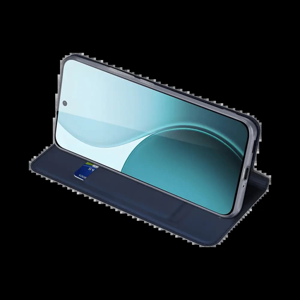 Housse folio OPPO Reno14 F 5G porte-carte – Dux Ducis Skin Pro Bleu