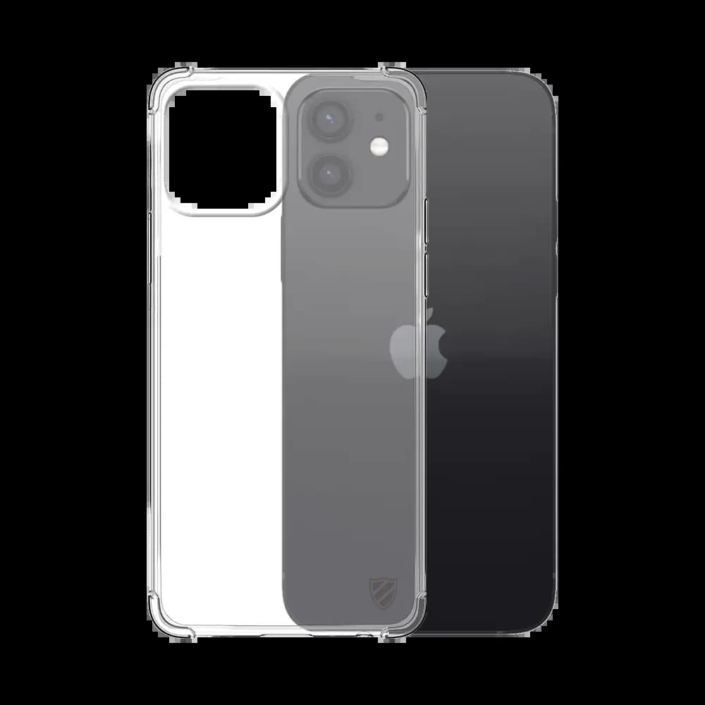 Coque antichoc renforcée transparente – compatible Apple iPhone 12 / 12 Pro – silicone PROTECT