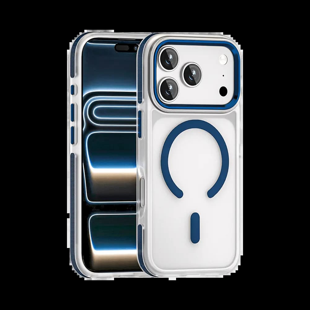 Coque MagSafe antichoc iPhone 17 Pro – PROTECT MS01 Bleu