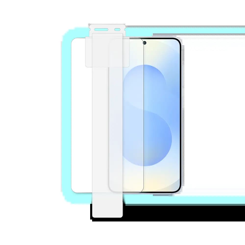 Verre Trempé (x2) avec Applicateur Installation Facile PROTECT pour Samsung Galaxy S24 Plus 5G S926/Galaxy S25 Plus S936