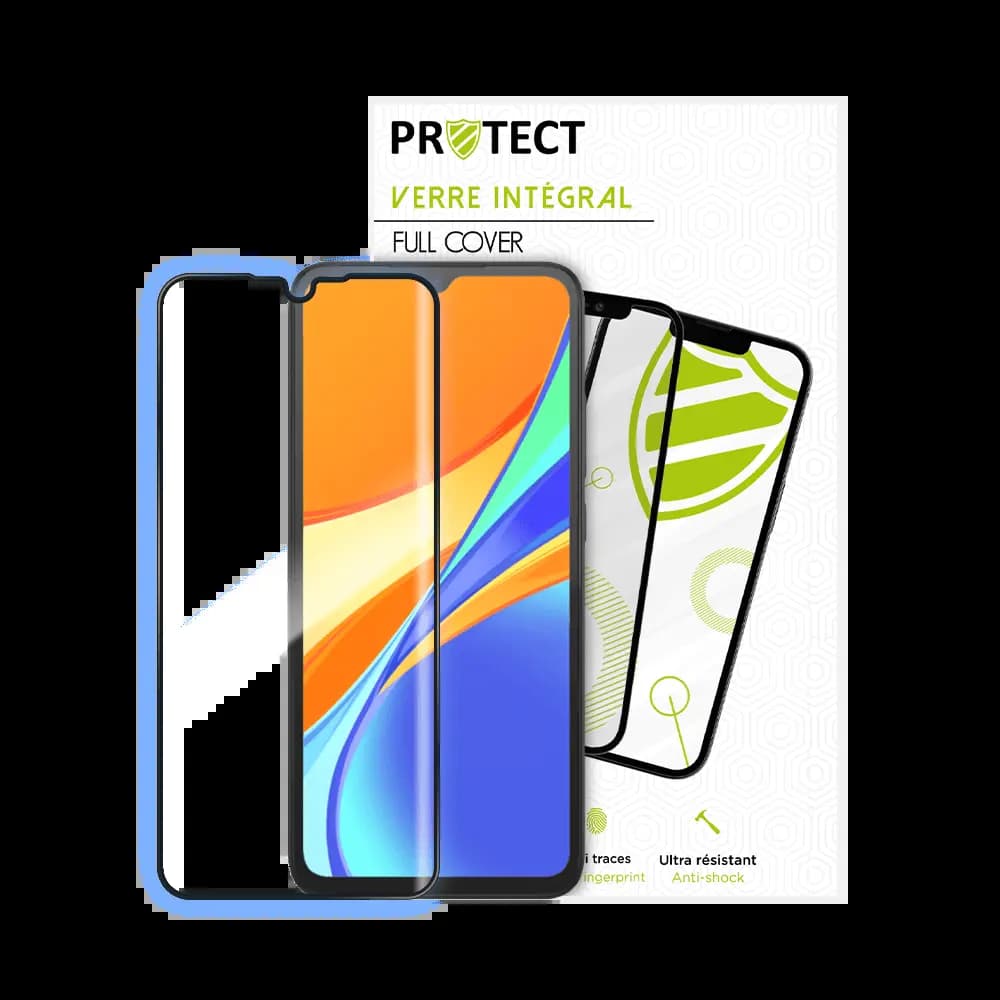 Verre trempé intégral 5D 9H – protection écran Xiaomi Redmi 9C NFC – PROTECT Noir