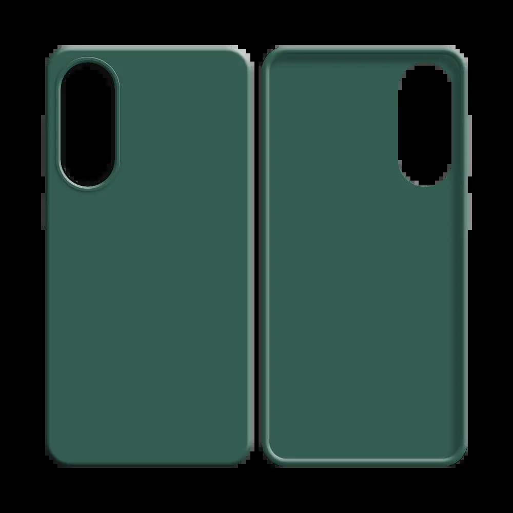 Coque Silicone Compatible pour Samsung Galaxy S25 Edge Vert Foncé