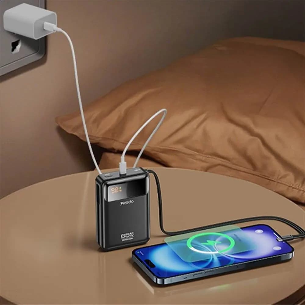 Batterie Externe Power Bank Yesido YP97 avec Câble de Charge USB-C 20000mAh 65W