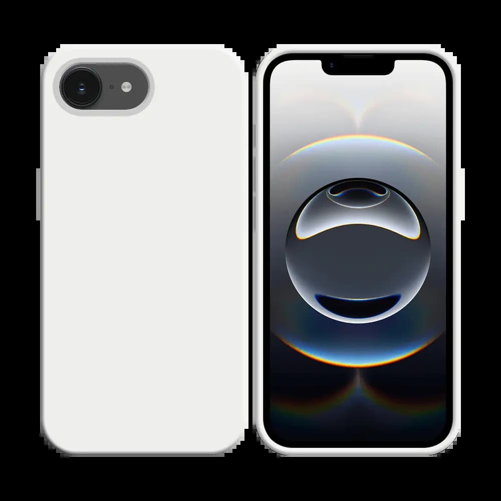 Coque silicone iPhone 16e - Blanc