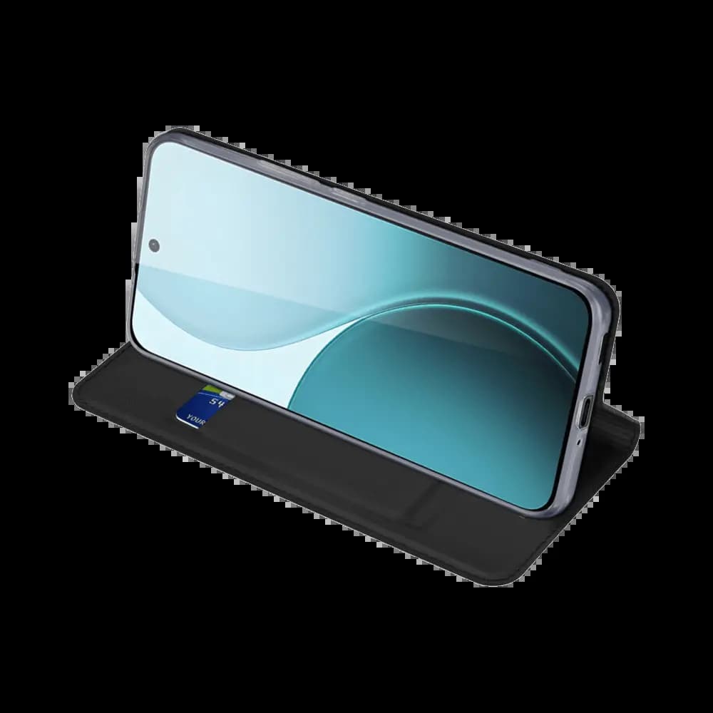 Housse folio OPPO Reno14 F 5G porte-carte – Dux Ducis Skin Pro Noir