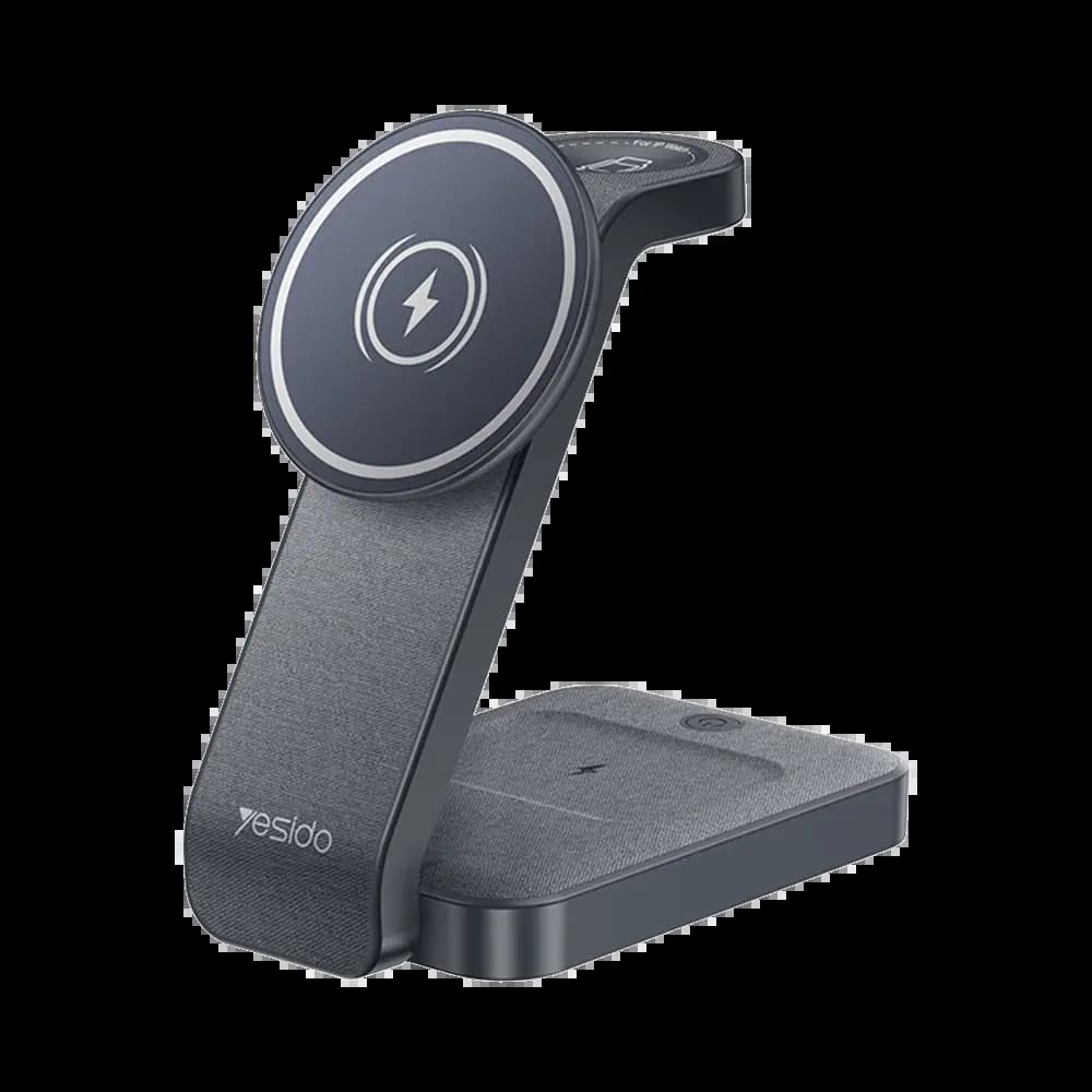 Station de Charge sans Fil Yesido 4 en 1 Noir