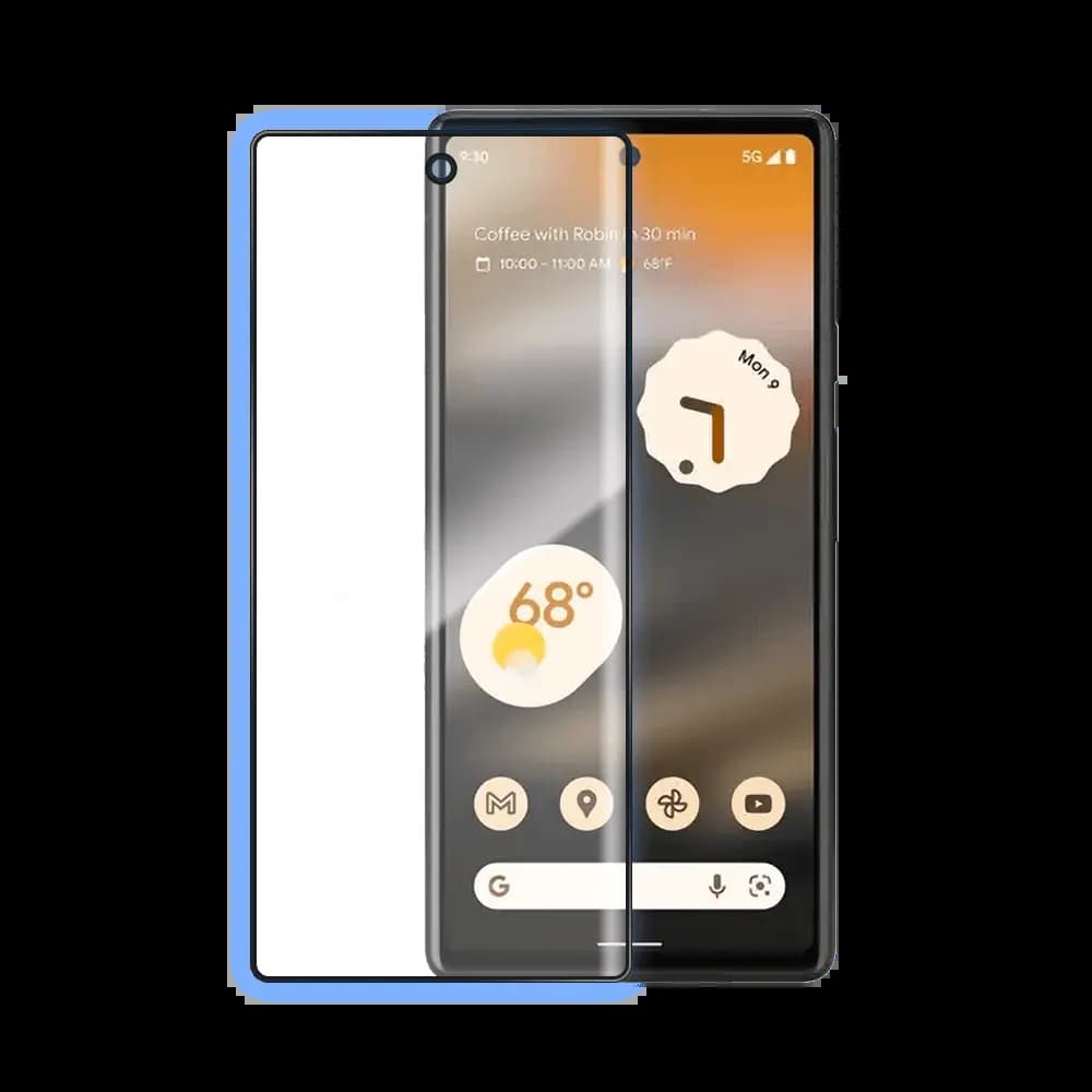 Verre trempé intégral 5D 9H – protection écran Google Pixel 6a – PROTECT Noir