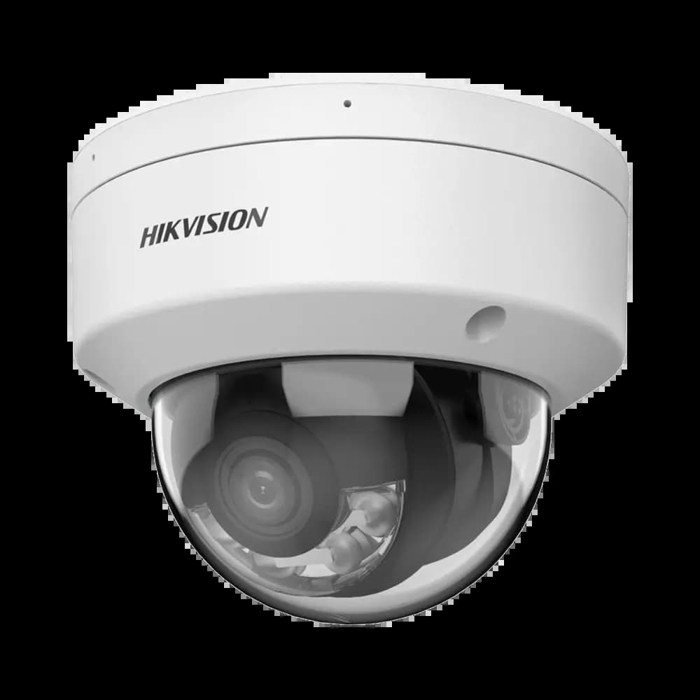Caméra de Surveillance avec IA Hikvision (4mm) Dome 4MP Smart Hybrid Light, ColorVu & AcuSense Blanc