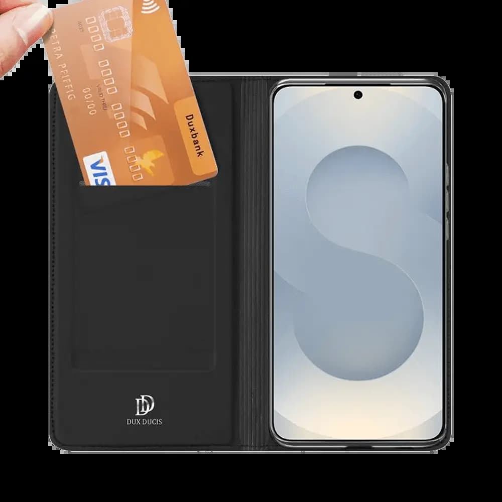 Housse folio Samsung Galaxy S26+ porte-carte – Dux Ducis Skin Pro Noir