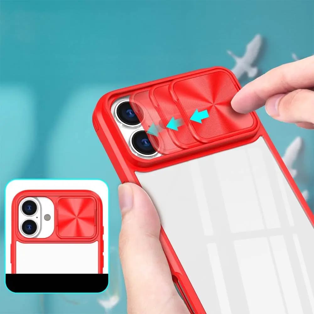 Coque de Protection PROTECT pour Apple iPhone 16 plus Rouge