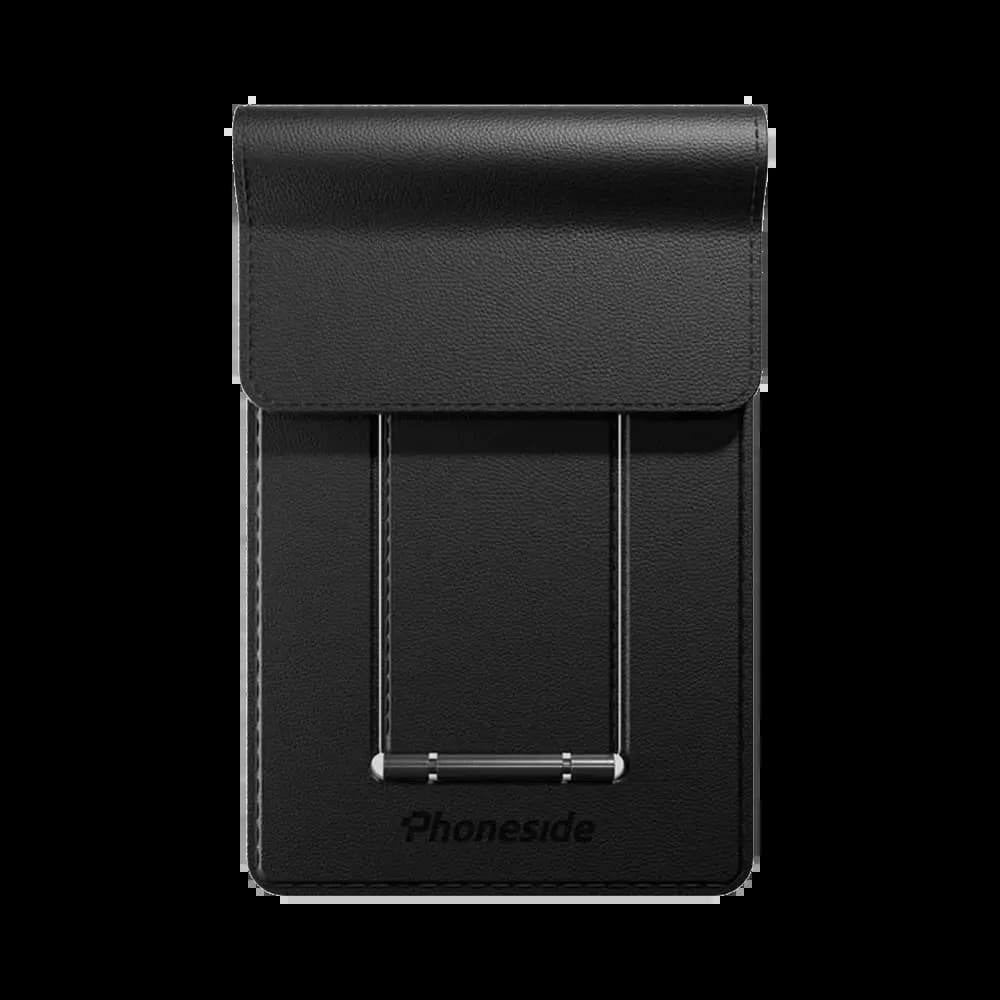 Support Smartphone Phoneside Note pour Carnet & Cahier Noir