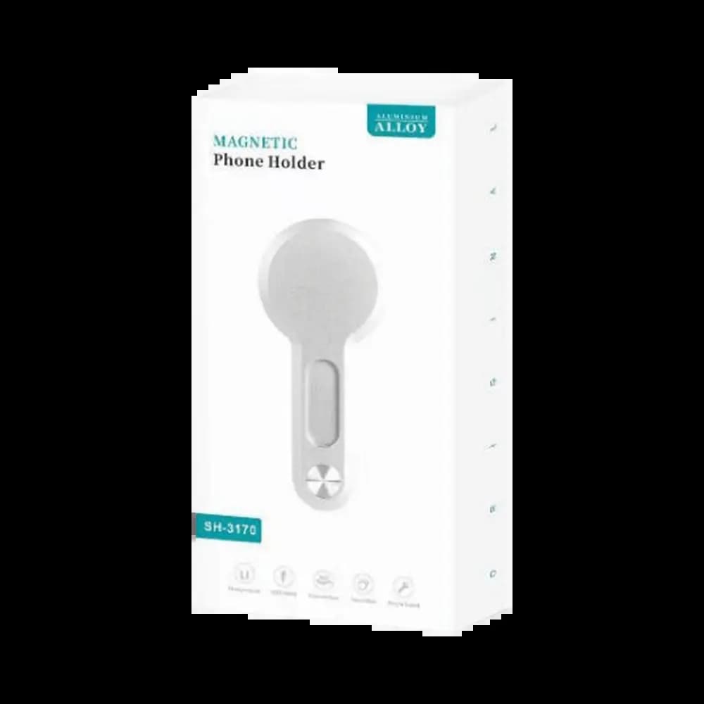 Support Smartphone Magnétique avec Fixation Ordinateur Portable Blanc