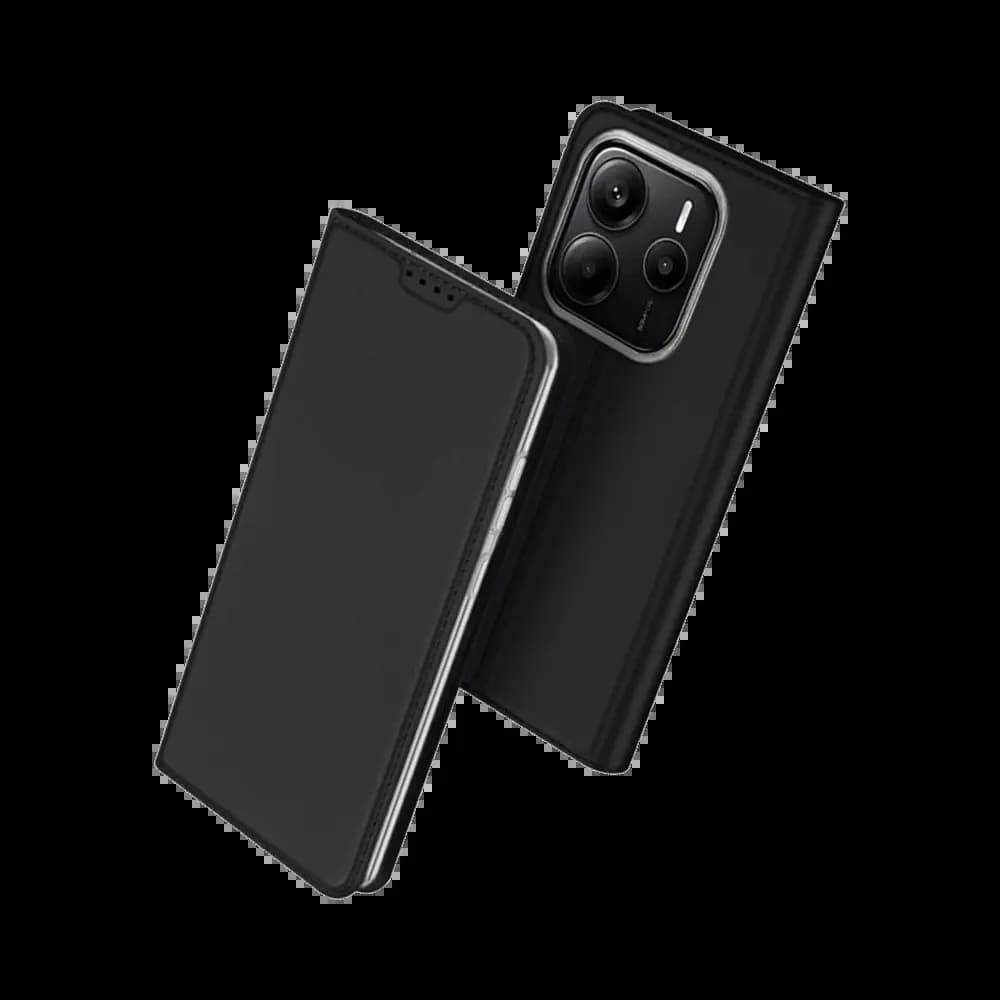 Housse folio Xiaomi Redmi Note 14 5G porte-carte – Dux Ducis Skin Pro Noir