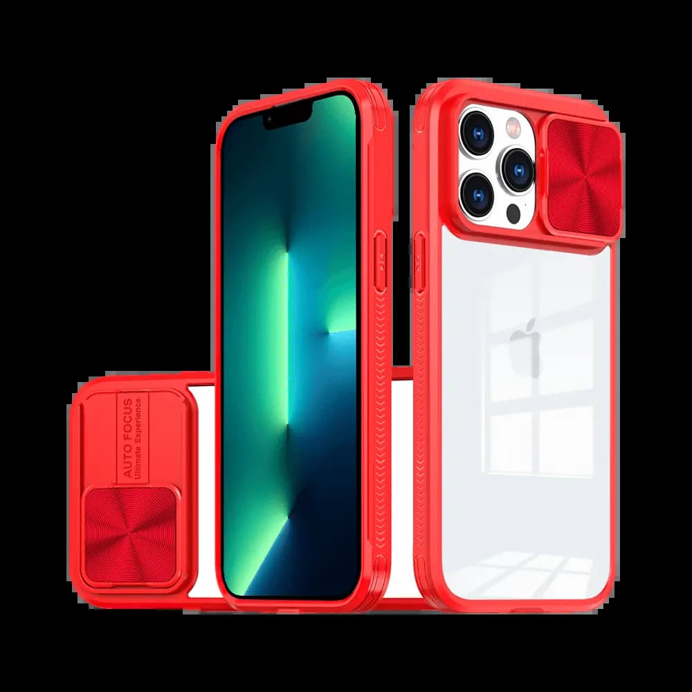 Coque avec cache caméra – iPhone 13 Pro – PROTECT IE027 Rouge 