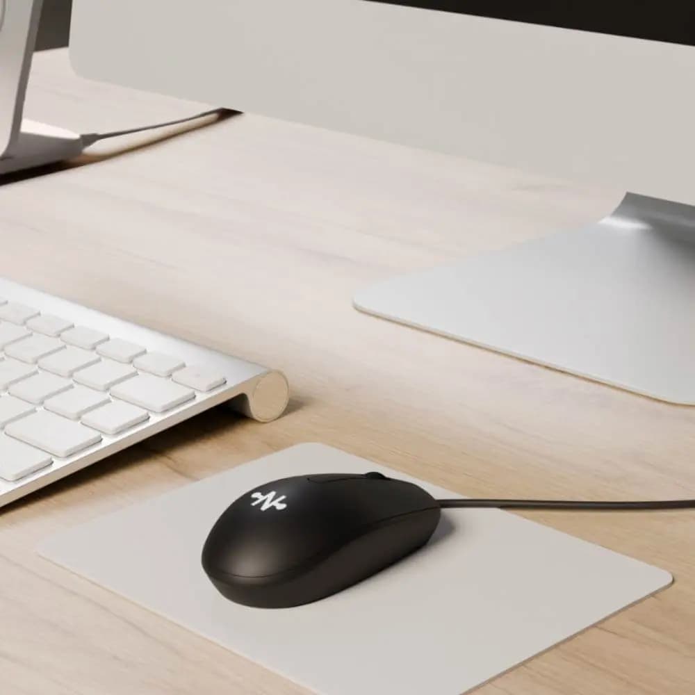 Souris Filaire CONNECT USB-C avec Adaptateur USB-C vers USB -  MC-SFN01 -  Noir