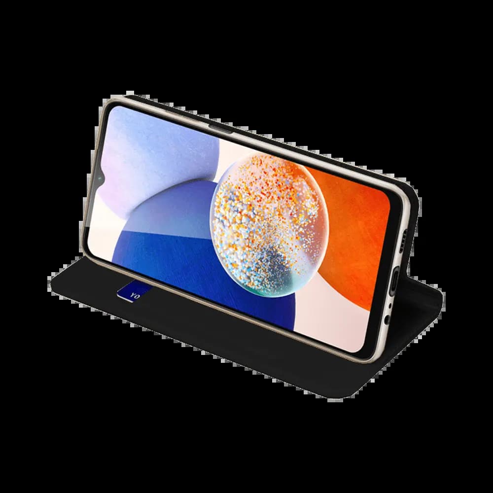Housse folio Samsung Galaxy A14 5G avec porte-cartes + support – Dux Ducis Skin X2 Noir