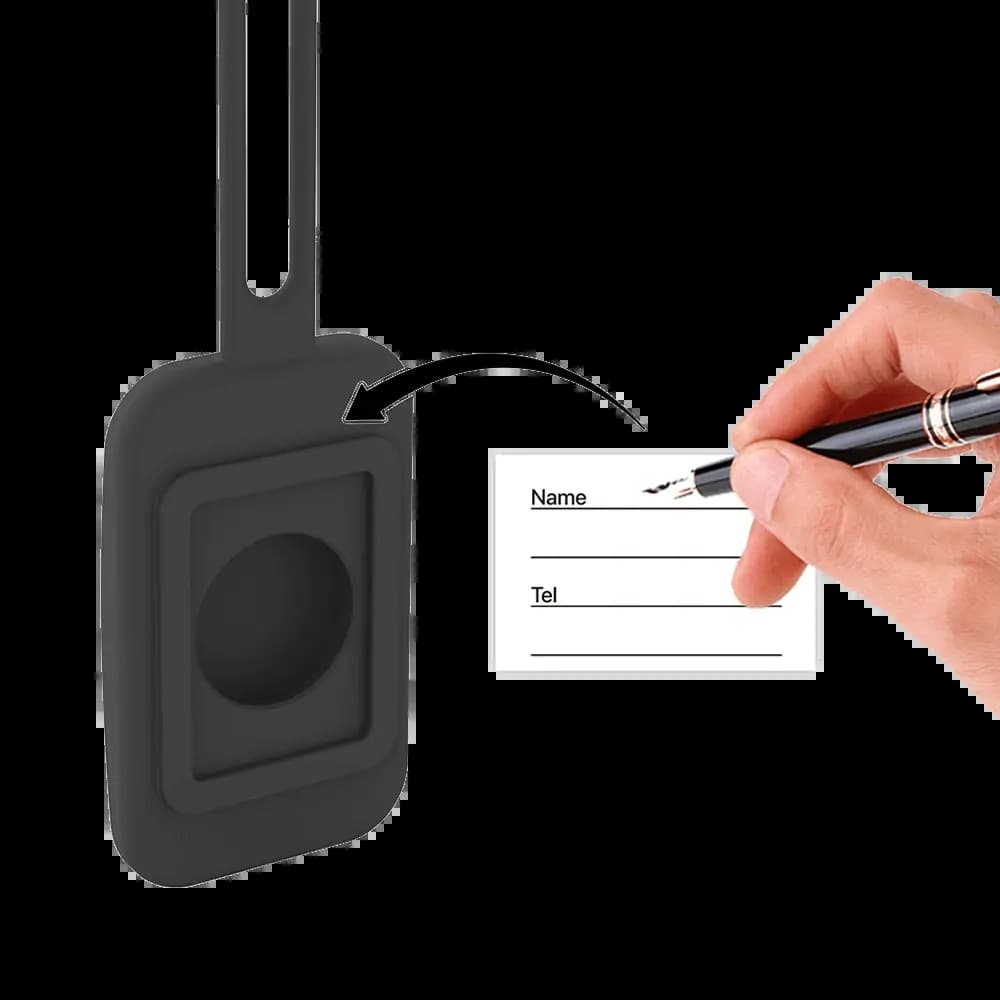 Traceur GPS MILI Luggage Tag Étiquette Bagage avec MiTag Intégrée Android Noir