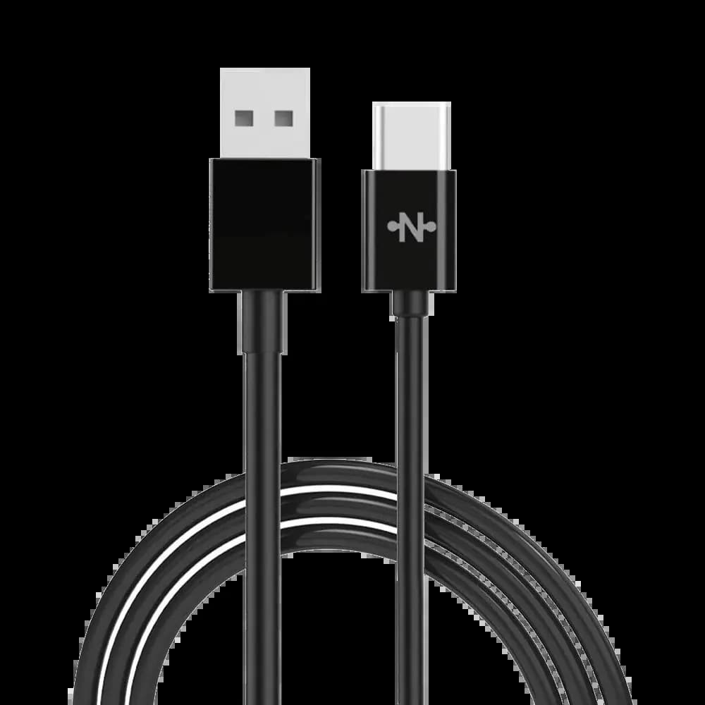 Câble de charge USB vers USB-C 20W (2m) – CONNECT Noir