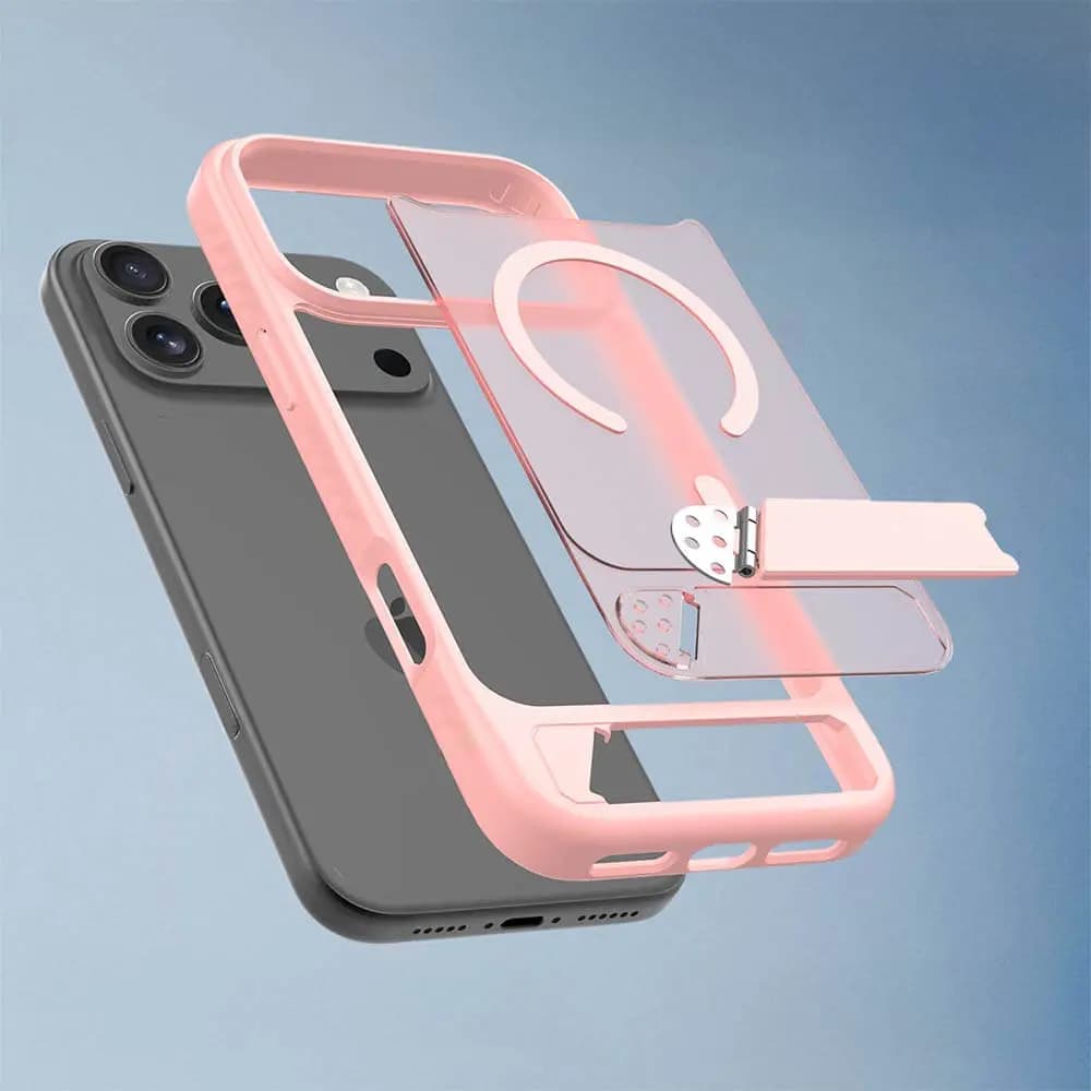 Coque de Protection MagSafe avec Support PROTECT pour Apple iPhone 17 Pro Max Rose