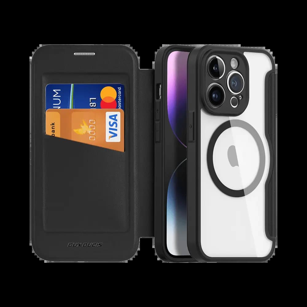 Housse de Protection Skin X Pro Dux Ducis pour Apple iPhone 14 Pro Max MagSafe Noir