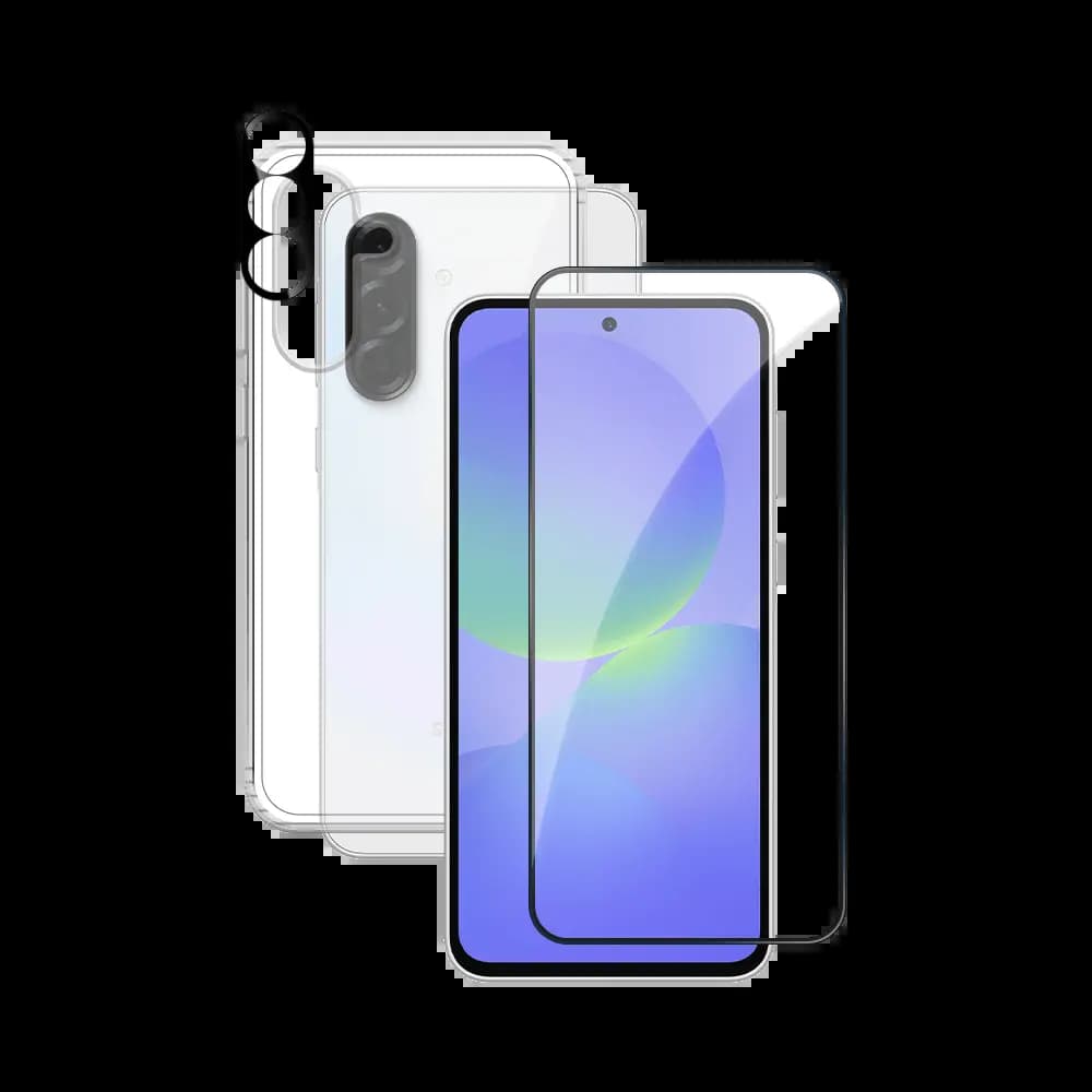 Pack de Protection Coque + Protection Lentille + Verre Trempé PROTECT pour Samsung Galaxy A36 5G Transparent