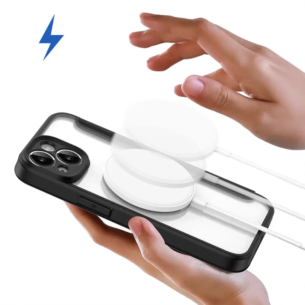 Housse de Protection Skin X Pro Dux Ducis pour Apple iPhone 13/iPhone 14 MagSafe Noir