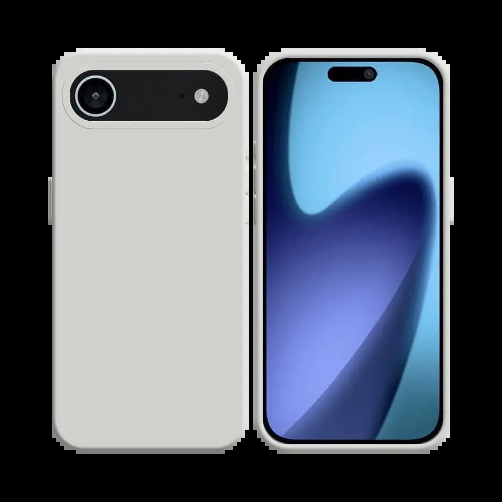 Coque Silicone Compatible pour Apple iPhone Air Blanc