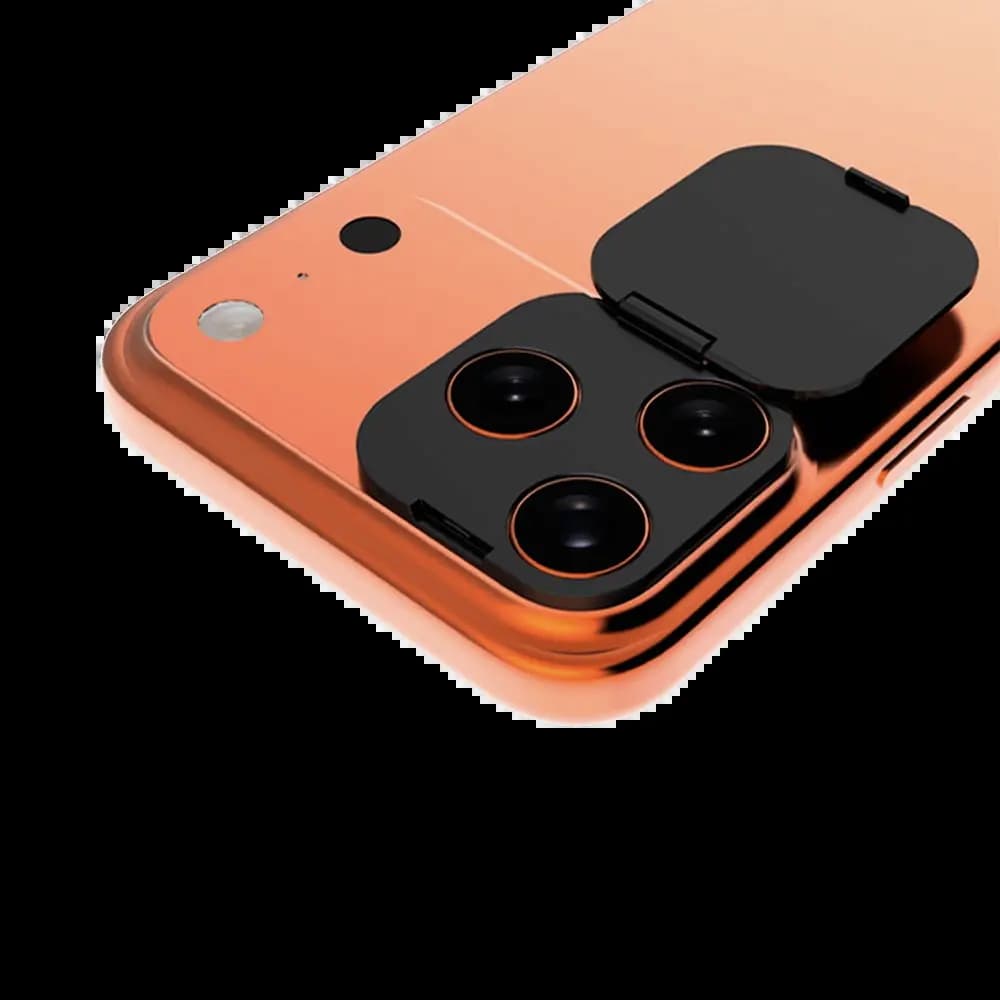 Protection Lentille avec Cache Camera Apple iPhone 17 Pro Noir