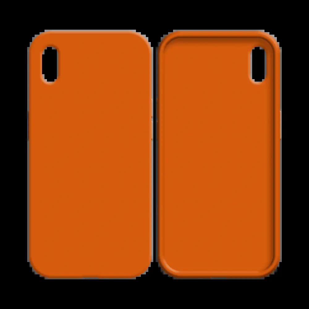 Coque Silicone Compatible pour Apple iPhone XR Orange