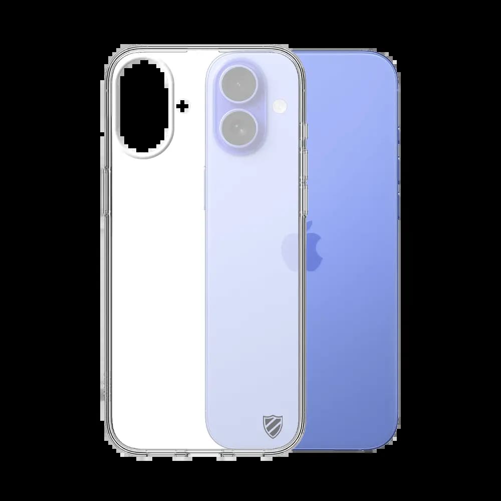 Coque Silicone PROTECT pour Apple iPhone 16 Transparent